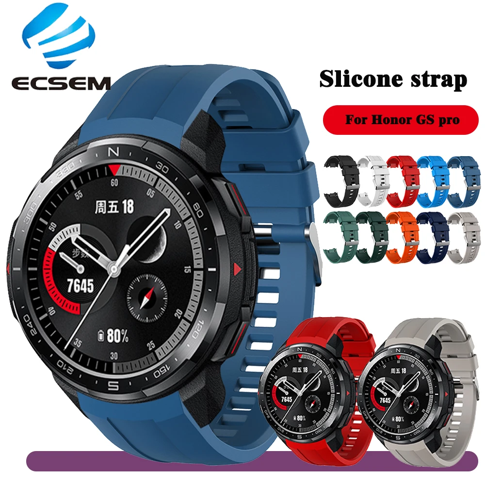 silicone wrist strap for Honor GS pro smart watch accessories