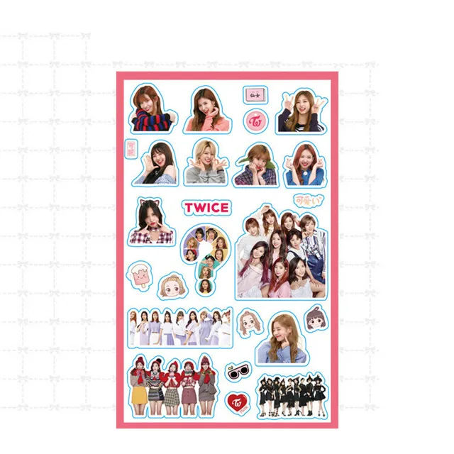 1 Pcs Kpop Twice Creative New Transparent Stickers Diy Album Scrapbooking Decoration Gift Paper Stickers Love Letters Stickers Assorted Stickers Aliexpress