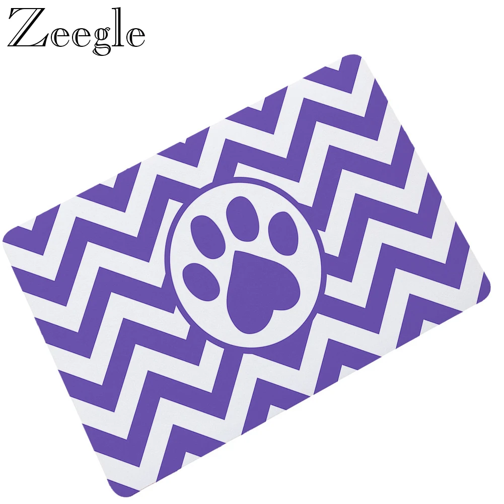 Zeegle Rubber Rug Floor Mat Anti Slip Doormat Waterproof Outdoor Rug Funny Printed Welcome Floor Mat Thin Foot Carpet