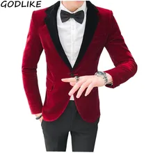 Для мужчин s, на одной пуговице, платье, блейзер Фирменная Новинка, для ночного клуба, для выпускного вечера Для мужчин красный пиджак зауженного кроя на свадьбу сценический для певца костюм