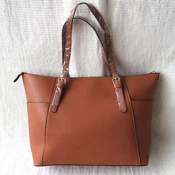 

Women Fashion PU Elegant Large Capacity OL Handbag Shipping Shoulder Tote Bag Business Bag for Office Daily with Metal Letters