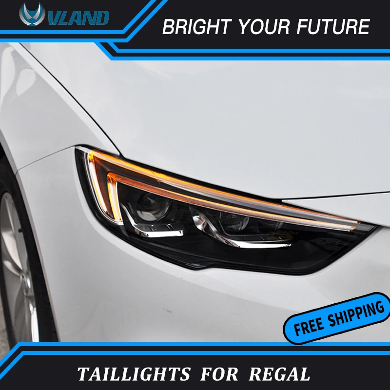 

Car Head Lamp For Buick Regal Headlights assembly 2017 2018 2019 Bi-Xenon Lens Double Beam
