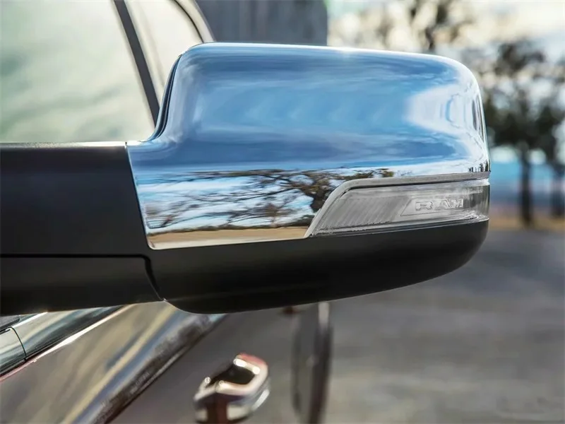 

Аксессуары для стайлинга автомобиля из АБС-пластика для Dodge Ram 1500 2018 2019 2020 Крышка для зеркала заднего вида декоративная наклейка для зеркала заднего вида 2 шт.