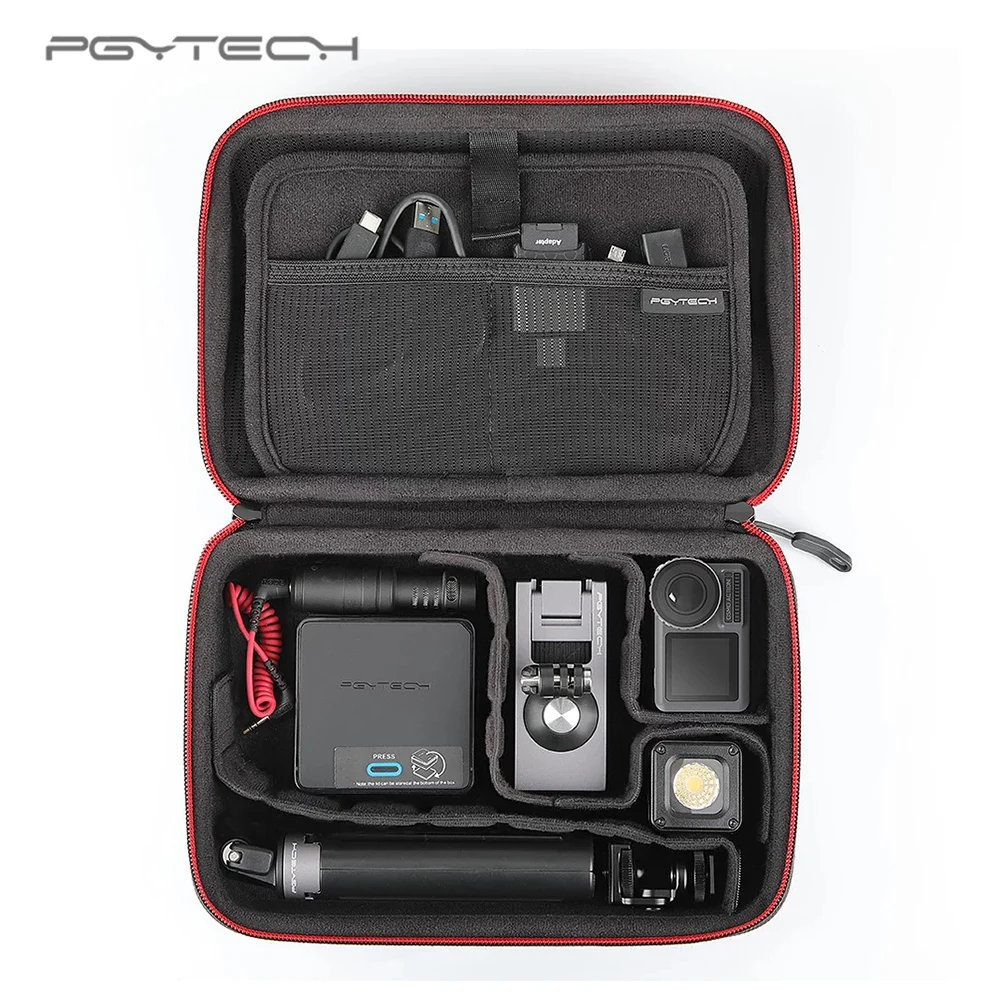PGYTECH Портативная сумка черный чехол для хранения сумка для Gopro/Insta 360/DJI/Osmo карманные аксессуары для камеры