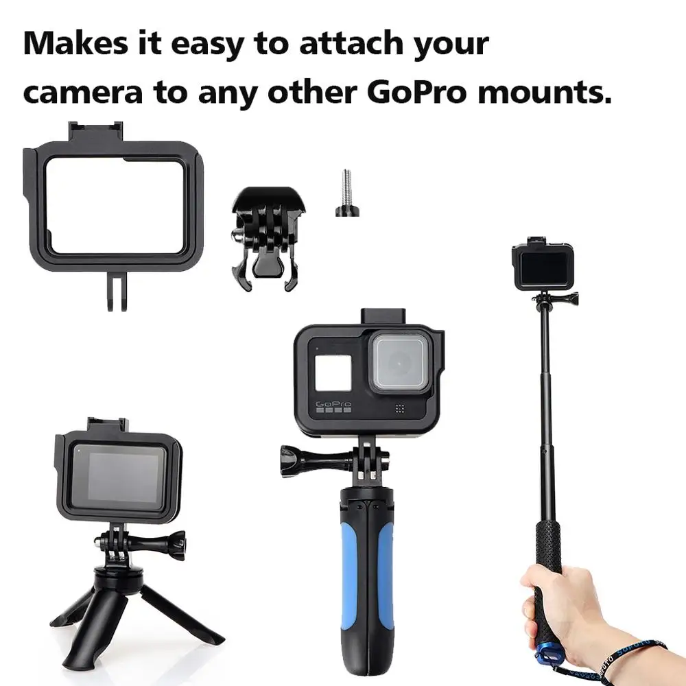 Защитный чехол с креплением на рамку, совместимый с GOPRO Hero 8
