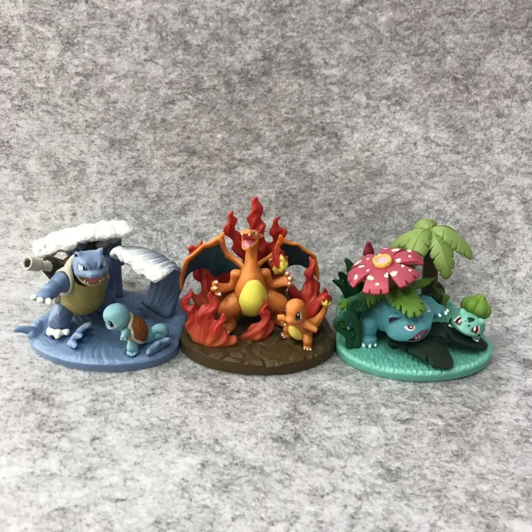 

Pet Elf Original YULAI Three Export Bulbasaur Treasure Can Dream Blastoise Charizard Scene