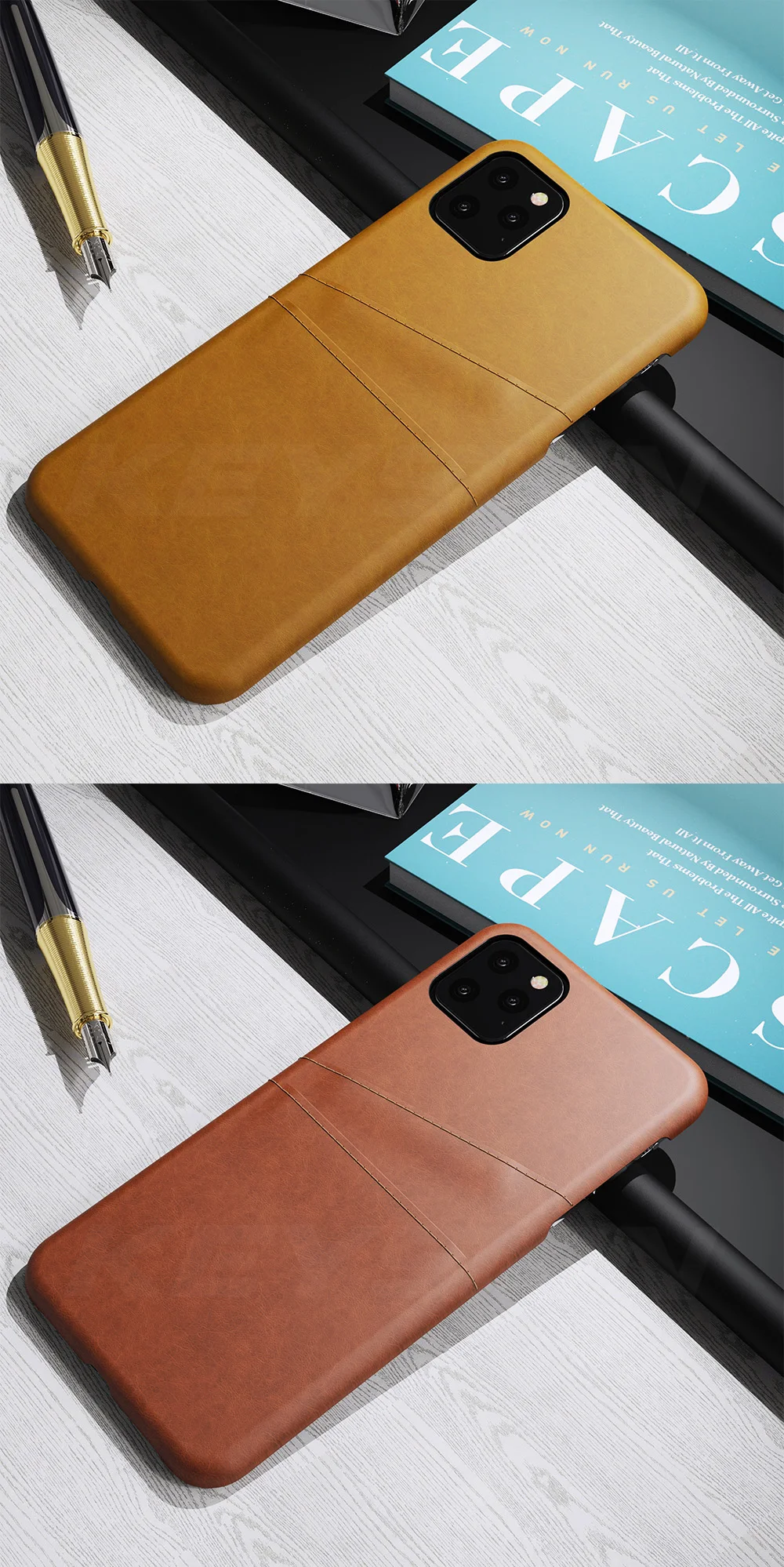 Роскошный чехол-кошелек с отделениями для карт для iPhone X, XR, XS, 11 Pro, Max, ретро Задняя накладка для iPhone 8, 7, 6, 6S Plus, Винтажный чехол из искусственной кожи