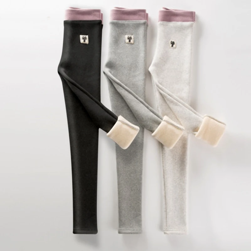 

Muyogrt 2020 Fall Winter Thicken Leggings High Waist Woman Pants Warm Thick Velvet Wool Fleece Pants Sweatpants Women Trousers