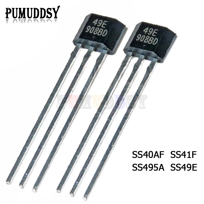 10PCS SS40AF SS41F SS495A SS49E OH41F SS495A1 Hall sensor SS40 SS41 SS495 SS49 A3144E U18 US1881 AH3503 OH137 US5881 HAL276