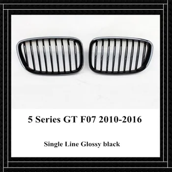 

1 Pair 1-Slat ABS Glossy black Auto Front Grille Carbon fiber Matte black Mesh Grille For B-M-W 5 Series GT F07 2010-2016