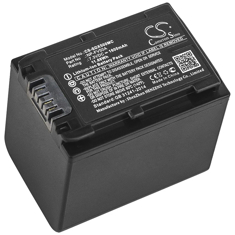 Cameron sino 1600 мАч батарея для SONY FDR-AX33 FDR-AX40 FDR-AX45 FDR-AX53 FDR-AX60 HDR-PJ675 NEX-VG30 NP-FV50A