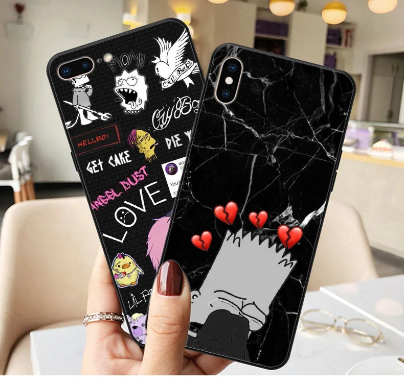 

Lil Peep hellboy Life is Beautiful Cry Baby Soft silicone TPU Cover Phone Case for iPhone X SE 5 5S 6 6SPlus 7 8 Plus XR XS MAX