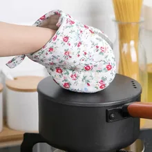 Япония 1 шт хлопчатобумажная печь Перчатка термостойкая рукавица кухня приготовления рукавица и прихват для микроволновой печи изолированные Нескользящие Утепленные Перчатки