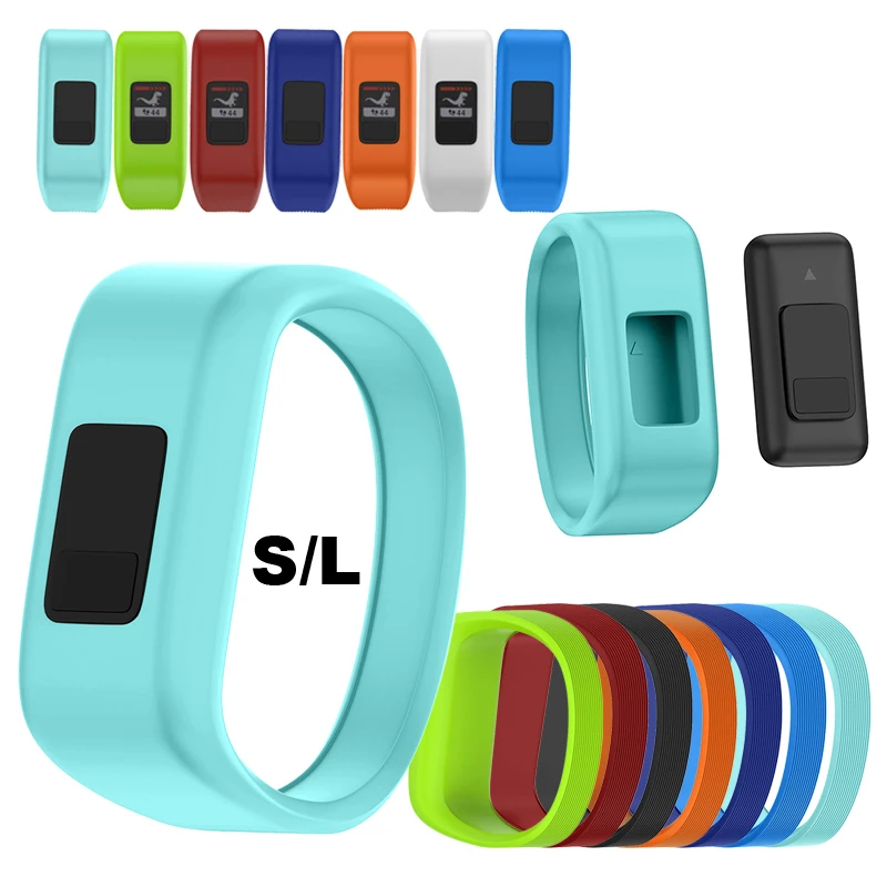 8 цветов Силиконовый удобный детский браслет для Garmin Vivo Fit