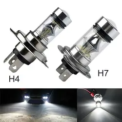 100W H4 20SMD H7 Super Bright LED Carro de Circulação Diurna de Condução Luz de Nevoeiro Lâmpada автомобильные товары