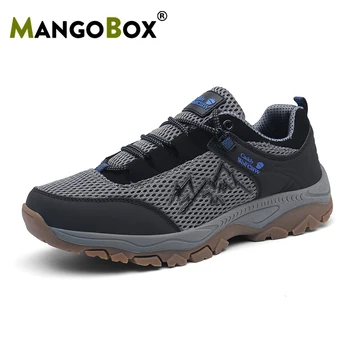 

Men's Hiking Boots Free Mesh Summer Mountain Climbing Sneakers Outdoor Trekking Backpacking Hike Shoes for Man Tactical Hunting