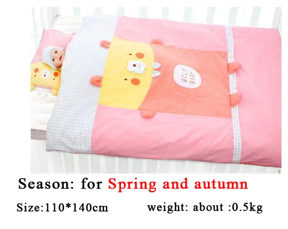 autumn pink Детские Постельные стеганые одеяла, зимние теплые толстые стеганые одеяла для новорожденных, постельные принадлежности для малышей, детское одеяло, 110 см* 140 см - Цвет: autumn pink