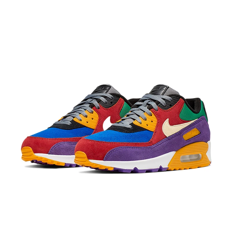 Оригинальные подлинные мужские кроссовки для бега NIKE AIR MAX 90, незаменимые спортивные уличные кроссовки, спортивная Дизайнерская обувь, 325213-131