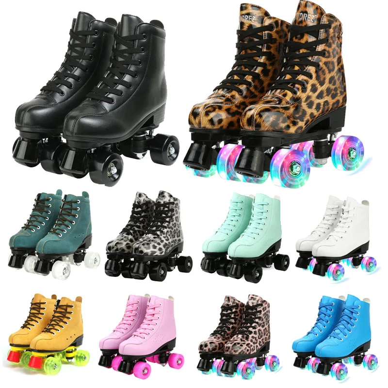 Women Men 21 Choice Pu Microfiber Roller Skates Skating Shoes Sliding