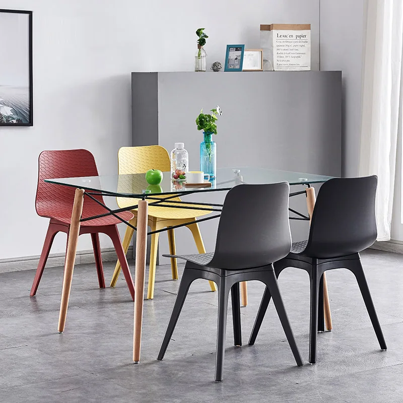 

Nordic Modren Simple Plastic Dining Room Dining Chair Modern Home Bedroom Living Room Dining Room Kitchen Plastic Chair