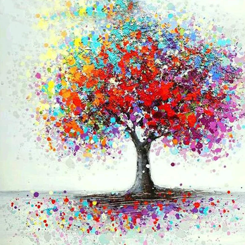 Diy Diamond Painting Tree Photo Custom Full Drill Round Homefun Cross Stitch Diamond Mosaic Stitch 2020 5d Diamond Embroidery Diamond Painting Cross Stitch Aliexpress
