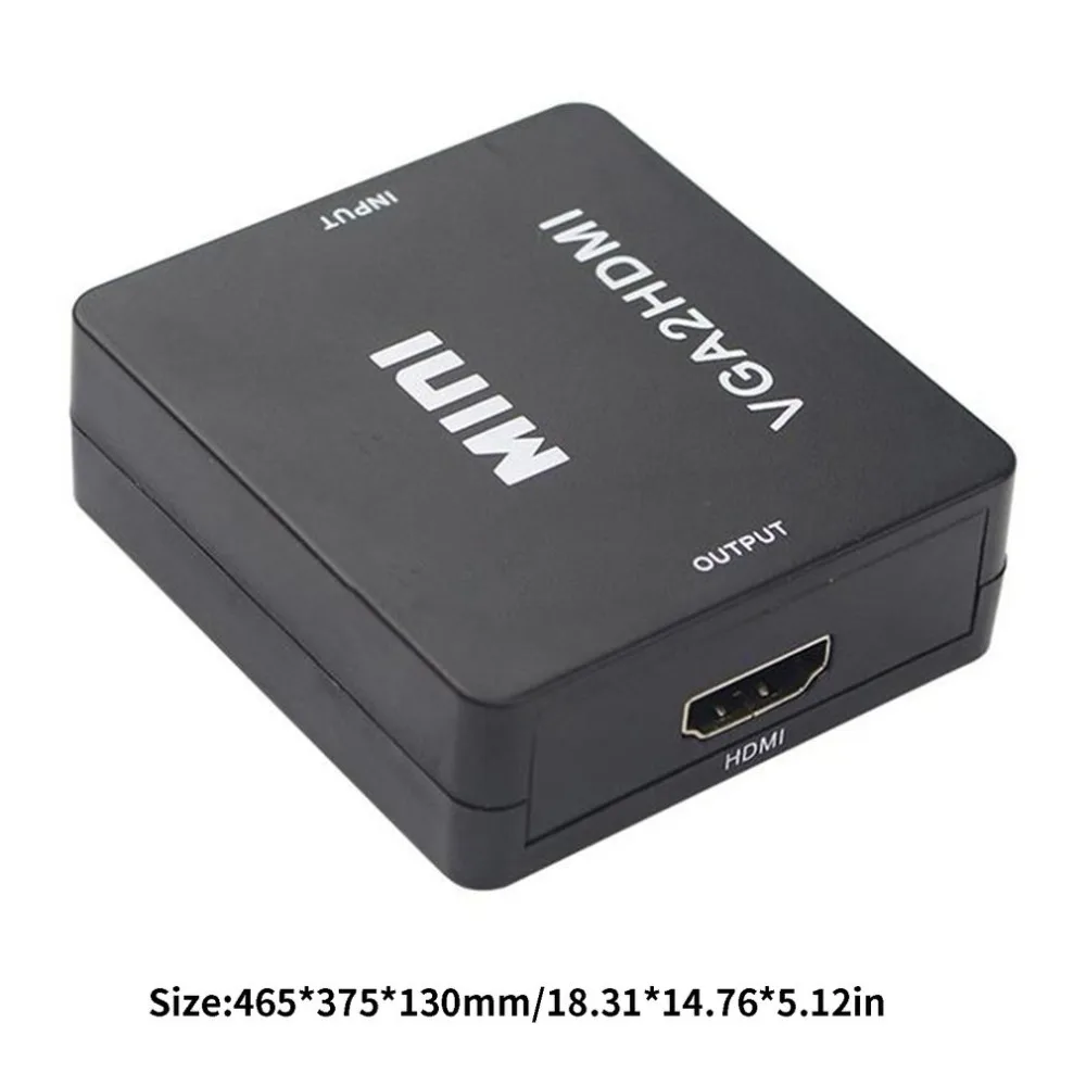 Преобразователь из VGA в HDMI 1080P Hd адаптер аудио кабель для Hdtv ПК ноутбук ТВ компьютер внешние аксессуары