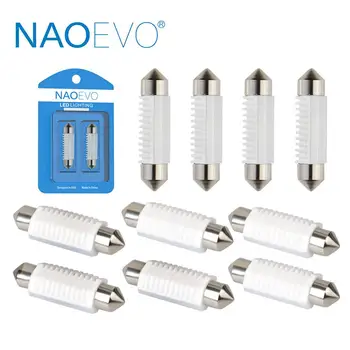 

NAOEVO 10x C5W 31mm C10W LED Auto Bulb Festoon 36mm 39mm 41mm For Car Interior light 12V 3030 6000K White Reading Dome Lamp