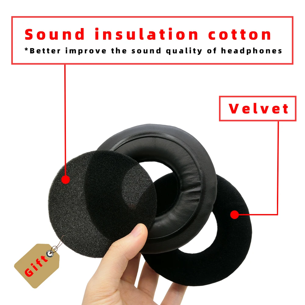 Substituição Ear Pads para Akg Couro Almofada Velvet Earmuff Fone de Ouvido K240 Studio K241 K242 K270 K271 K272 Mkii mk - Image 5