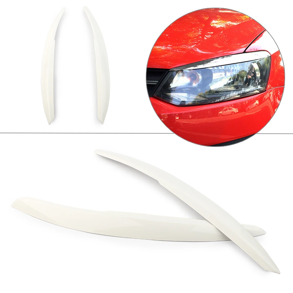 Налобный фонарь для VW Polo Mk5 6R 6C 2011-2017 накладка на веко бровей отделка 2 шт. белый абс