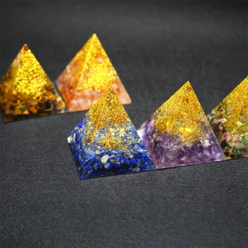 

Orgonite Pyramid Spiritual Healing Energy Converter Metatron Generator Natural Crystal Rock Quartz Jewelry Reiki Chakra Stones