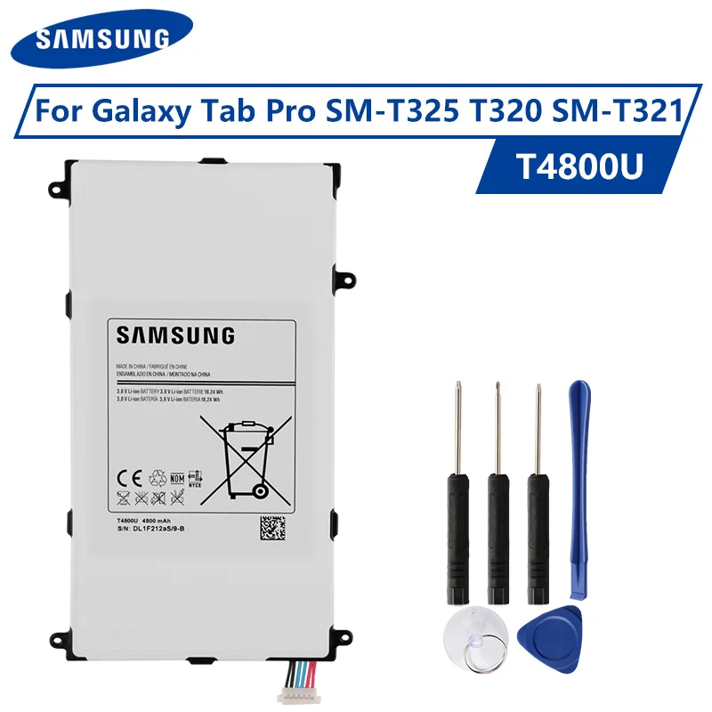 Оригинальный аккумулятор Samsung T4800E для Галактика вкладка Pro 8 4 в SM T321 T325 T320 T4800C T4800K