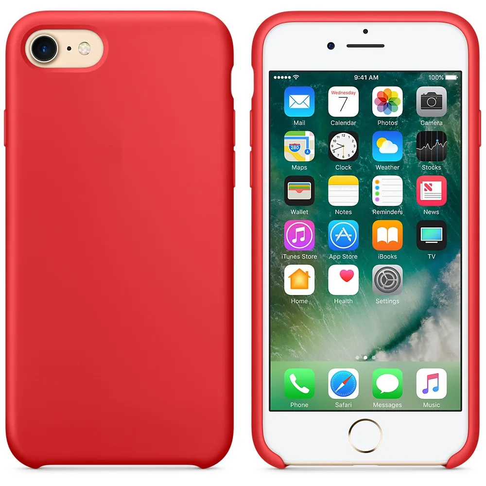 Роскошный официальный силиконовый чехол с логотипом для iPhone 11 pro 6s 7 8Plus 5SE X, Жидкий чехол для Apple iPhone X XS, чехлы для MAX XR