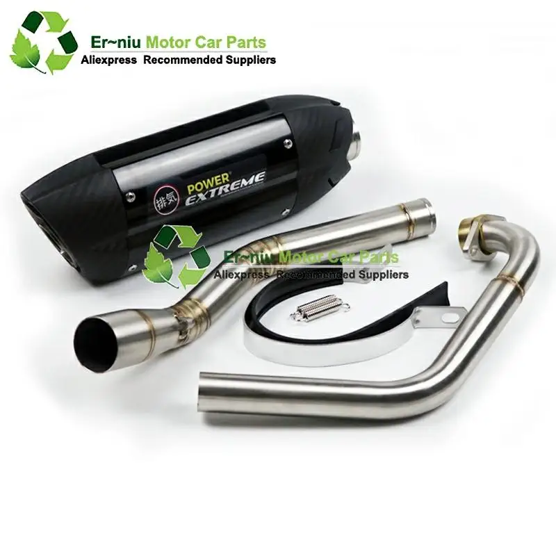 

R15 YZF-R15 MT15 Motorcycle Full System Exhaust Muffler Escape Modified Link Pipe Slip-On For yamaha R15 2008-2017