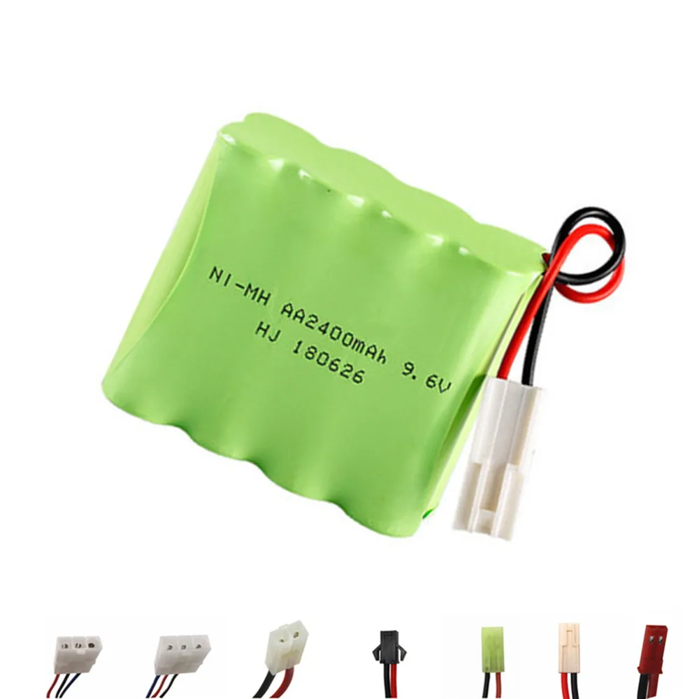 9.6V 2400Mah Ni-Mh Batteria Per Rc Giocattolo Barca Auto Pistola Serbatoi Treni Robot Nimh Aa 700Mah 9.6V Batteria Ricaricabile 1Pcs Per La Barca Del 