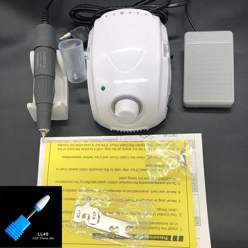 Billig 65W MARATHON meister 3 H37L1 Griff 35000rpm Elektrische Nagel Bohren STARKE 210 Micro Motor Schleifen Maschine Für nail art Werkzeuge