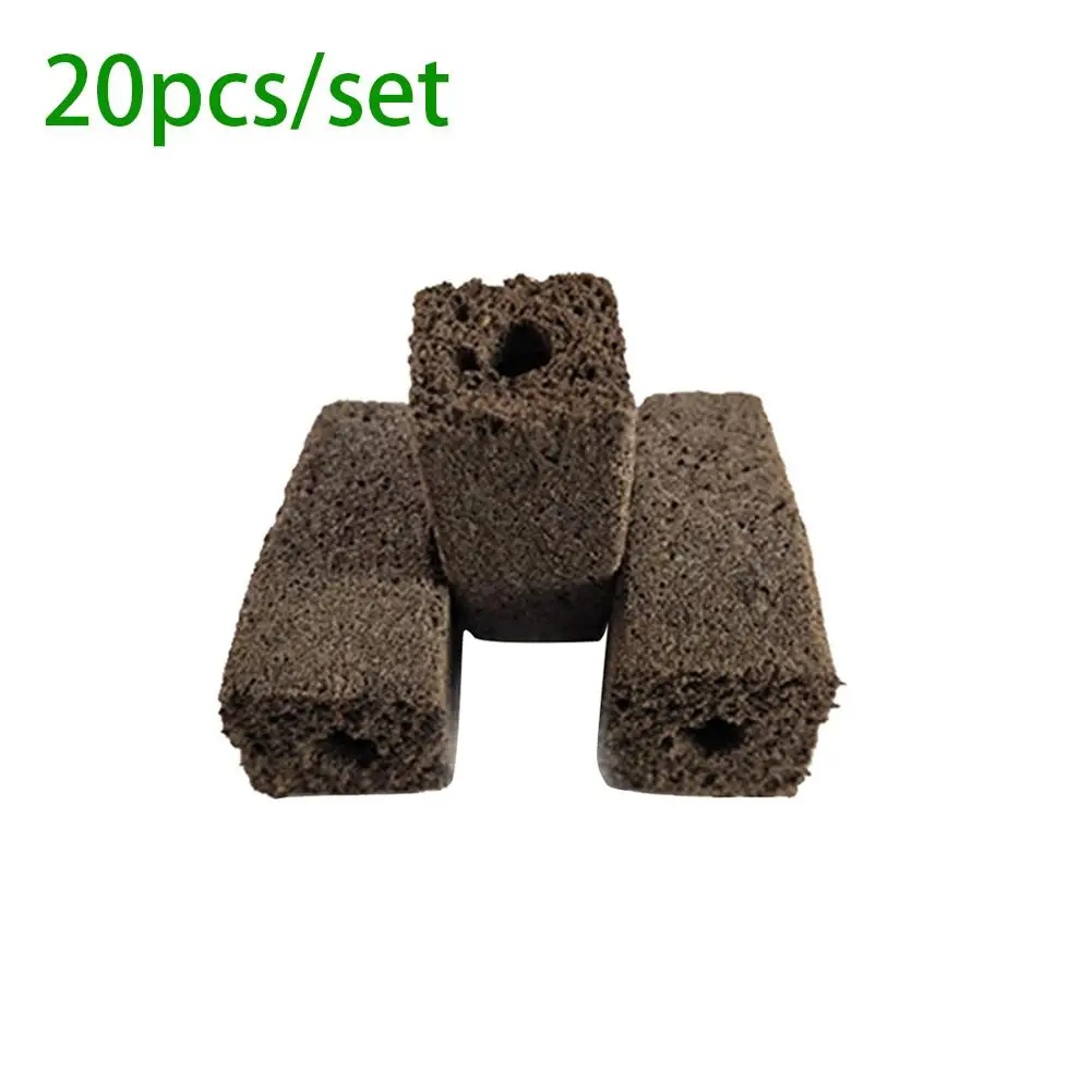 20PCSSET 20 шт./компл. детский блок гидропонная, для растений рассады Soilless выращивание рассады блок - Цвет: 20PCSSET