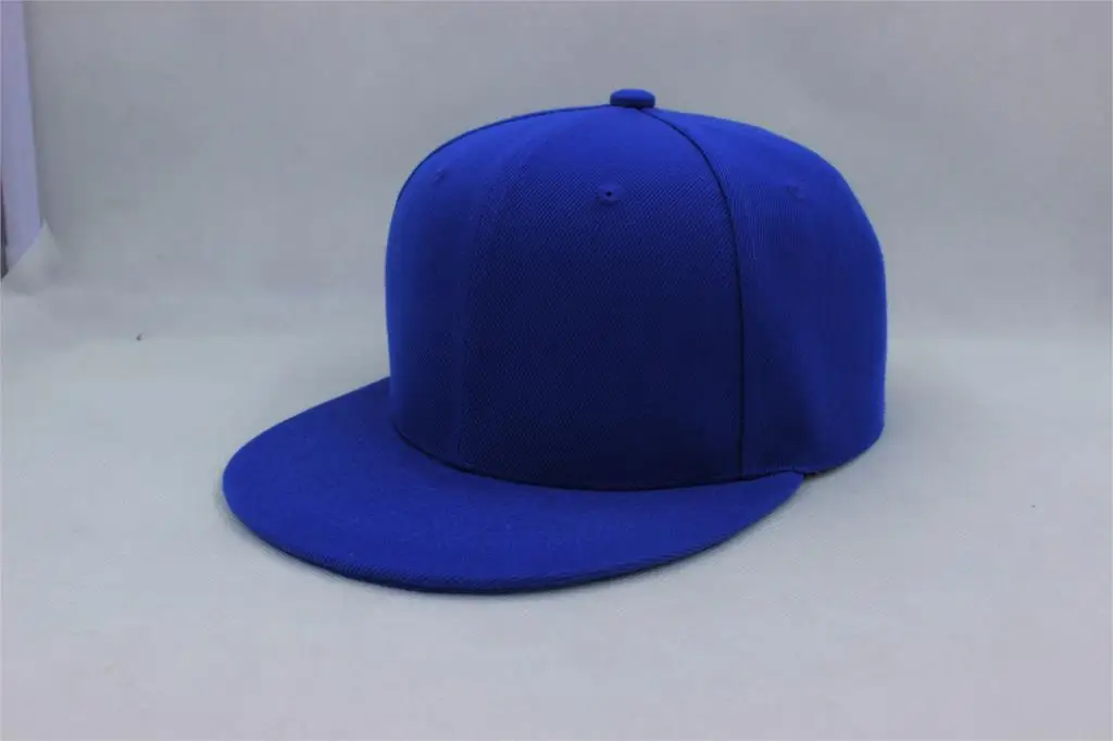 Dark blue Бейсболка с логотипом DIY на заказ, плоская кепка, хип-хоп, для детей и взрослых, с вышивкой, известный бренд, шляпа-ведро, высокое качество, Snapback - Цвет: Dark blue