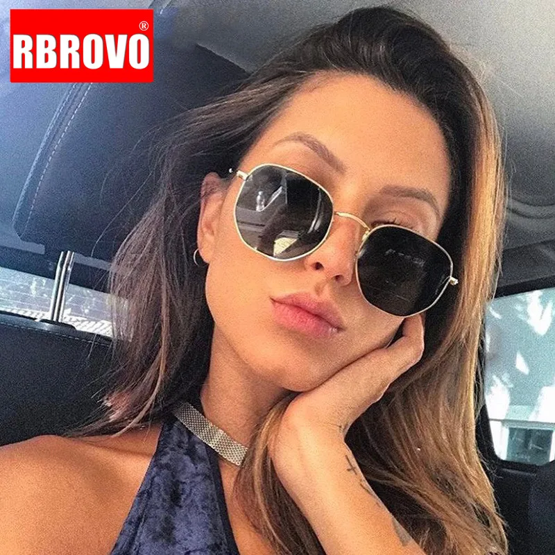 Очки RBROVO в винтажном стиле женские роскошные зеркальные солнечные аксессуары