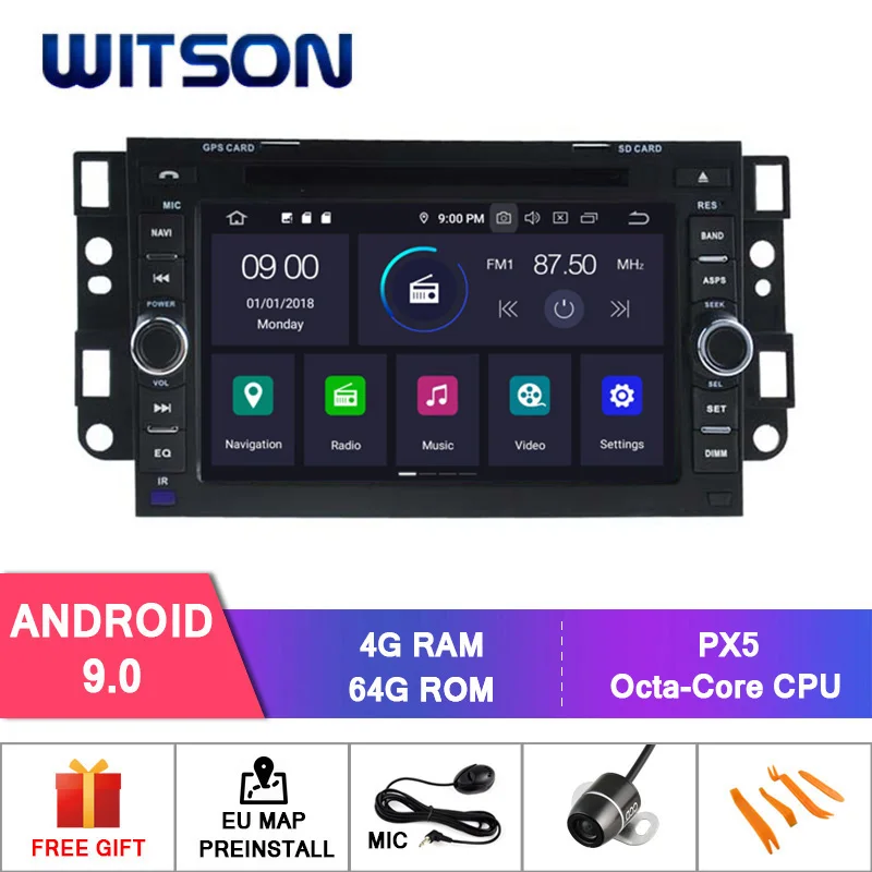 

WITSON Android 9.0 Octa core PX5 CAR DVD player For CHEVROLET AVEO EPICA LOVA CAPTIVA SPARK OPTRA SILVERADO CAR GPS NAVIGATION