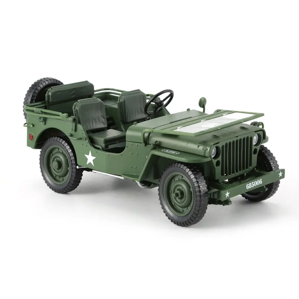 Литой 1:18 из сплава для джипа, военная тактика, модель грузового автомобиля, открывающийся капот, панели, чтобы раскрыть двигатель для детей, Подарочные игрушки