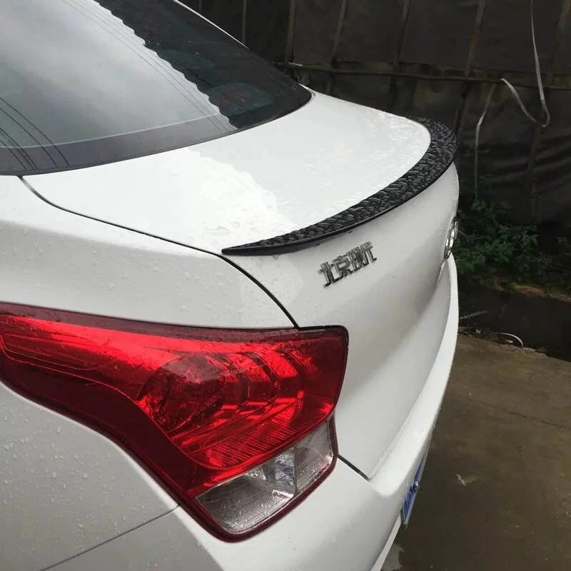For HYUNDAI Verna 2017 Auto ABS Plastic Unpainted Color Rear Trunk Wing