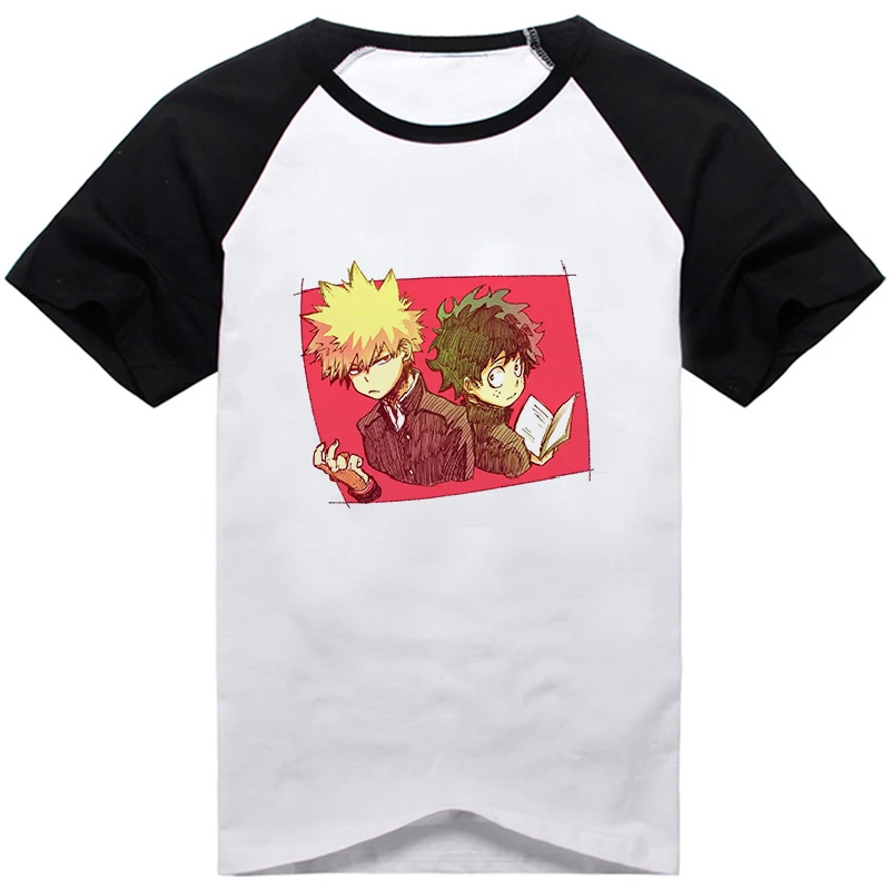09 Аниме «Мой герой», футболка для косплея, Midoriya Izuku Bakugo Katsuki deku, мужская и женская Повседневная футболка с коротким рукавом и принтом - Цвет: 09
