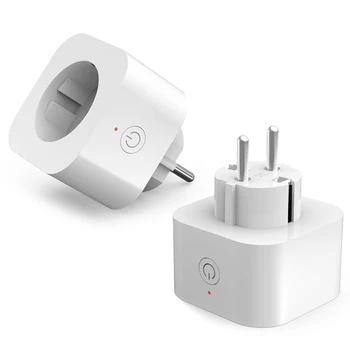 

2PCS Elelight WiFi Smart Socket Remote Control Outlet Socket Smart Plug Electrical Wall Sockets Universal Electric Socket(EU Plu