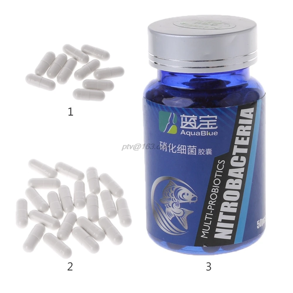 Bacterias nitrificantes para agua dulce y Agua Marina, 10-50 Uds., tanque de peces