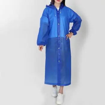

2 Pcs/Lot Thicken Eva Rainwear For Adult Outdoor Camping Waterproof Rain Coat Hiking Tour Raincoat Hooded Capa De Chuva