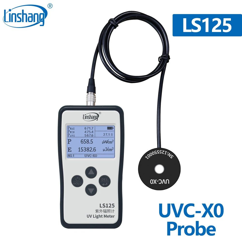 Linshang UVC X0 зонд для LS125 измеритель ультрафиолетосветильник 254nm UV бактерицидная