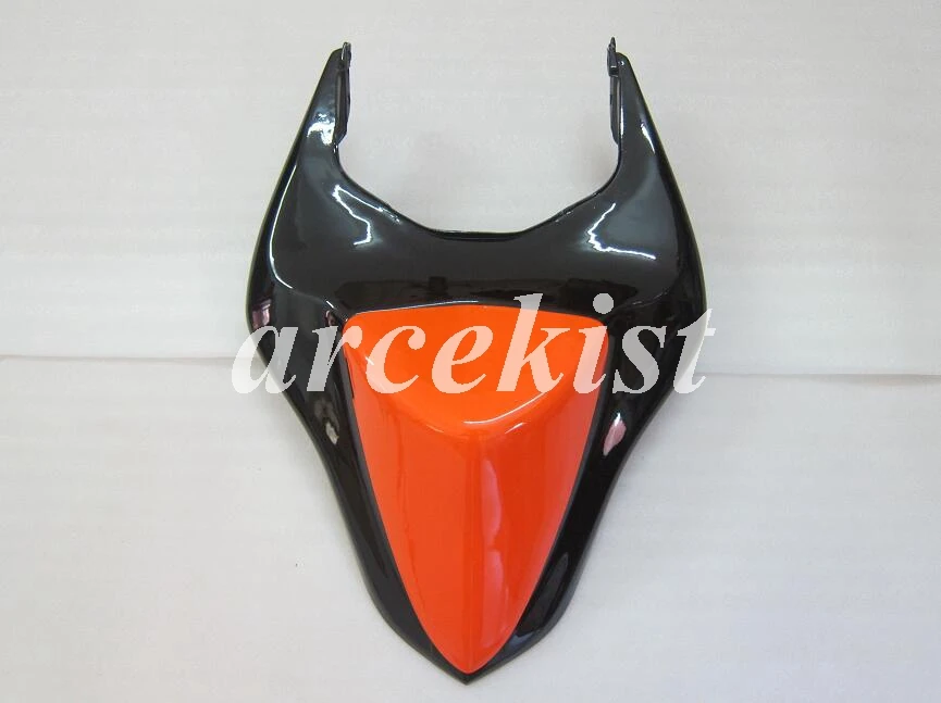 4 подарки ABS Обтекатели комплект подходит для kawasaki Ninja ZX6R 636 2007 2008 07 08 6R bodyкомплект кузова на заказ черный оранжевый Лидер продаж