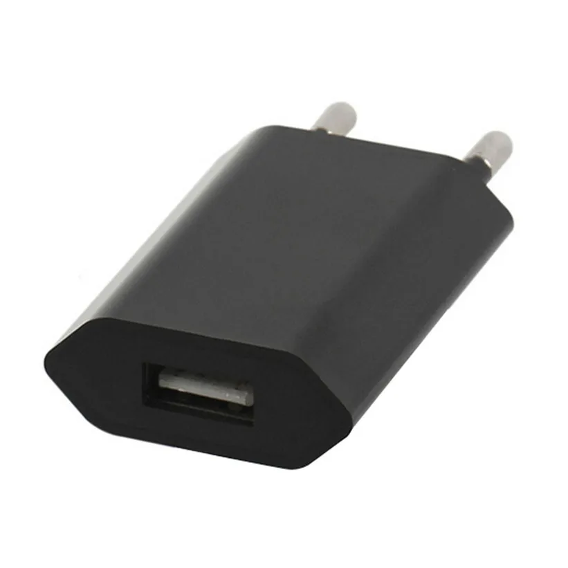 Черный Россия распродажа пластиковый ЕС штекер USB адаптер питания настенное зарядное устройство для iphone для samsung для LG G5 9926 - Цвет: Черный
