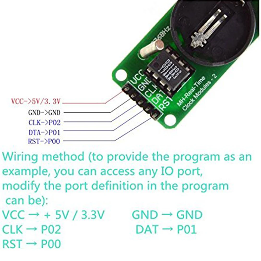 DS3231 IIC Real Time Clock Module for Ardunio Raspberry Pi AT24C32 Precision Real Time Clock DS1302 for DIY Starter (14)