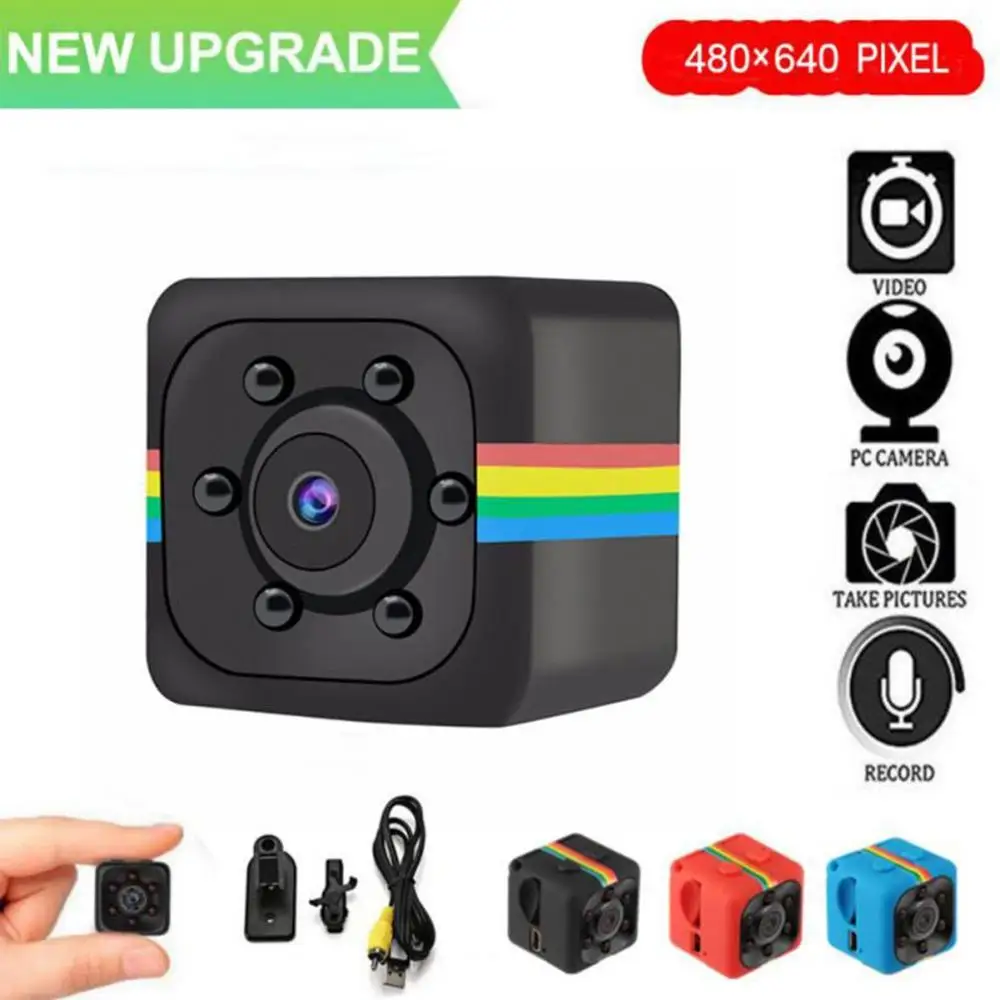 

Action Camera Sq11 Wide-Angle Lens HD 1080P Intelligent Monitor Waterproof Adjustable Bracket Night Vision Function